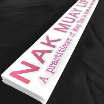 Picture of Practitioner Die Cut Sticker - Sparkly Pink